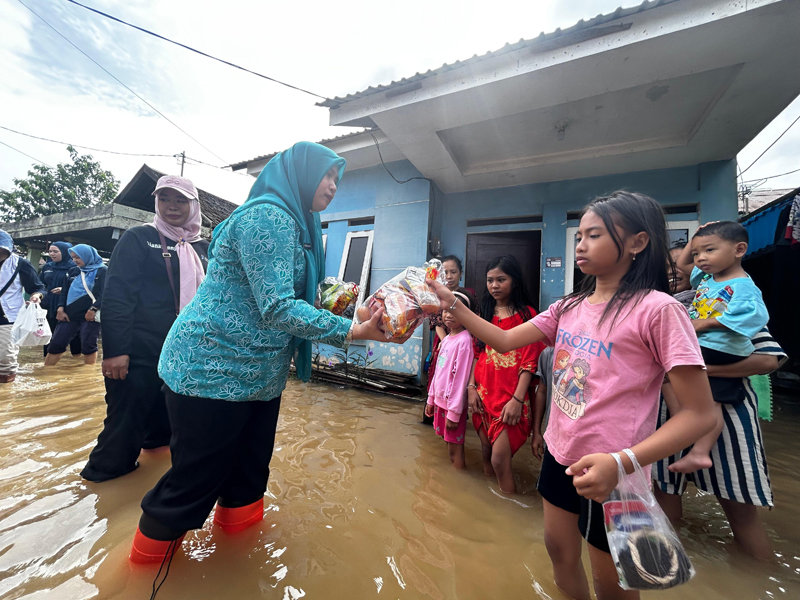 D:\2025\Januari 2025\31 Januari 2025\5\Hal 5\Ketua TP PKK Kabupaten Banjar Hj Nurgita Tiyas menyerahkan bantuan.jpg