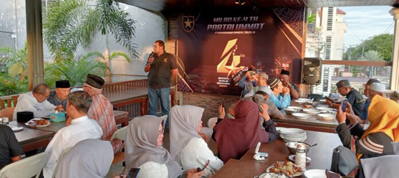 D:\2025\Maret 2025\21 Maret 2025\5\hal 5\SUASANA Tasyakuran Milad ke-4 Partai Ummat.jpg