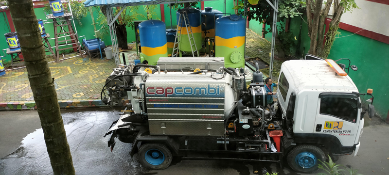 D:\2025\September 2025\16 september 2025\5\hal 5\Mobil air limbah milik PALD Banjarmasin yangndigunakan untuk sedot air limbah.jpg