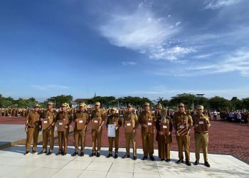 H Yamani Pimpin Apel Perdana Gabungan Seluruh SOPD