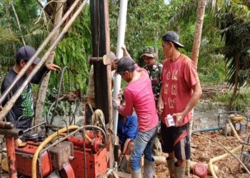 Satgas TMMD Ke-123 Buat Sumur Bor