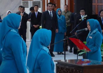 Hj Fathul Jannah Lantik Ketua TP PKK Kabupaten/Kota Se-Kalsel