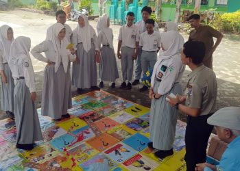 D:\2025\April 2025\23 april 2025\5\hal 5\Sejumlah pelajar SMAN 1 Gambut mengikuti sosialisasi dan simulasi.jpg