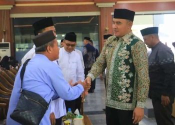 Bupati dan Wabup Tala Hadiri Manasik Massal Haji