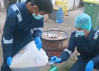 RSUD Datu Kandang Haji Balangan Olah Limbah dengan Program Dayang Berakit