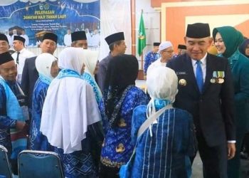 Bupati Lepas Rombongan Jemaah Haji Kabupaten Tala
