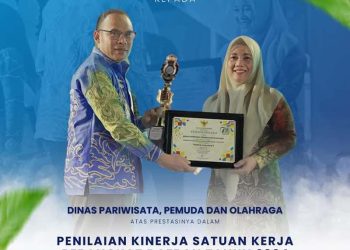 Disparpora Raih Predikat Terbaik Harapan II dalam Penilaian Kinerja SKPD