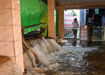 Banjir Di Kawasan Kelurahan Jati Padang, Pasar Minggu