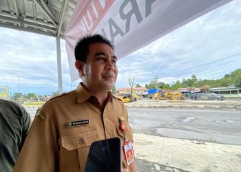 PUPR Tapin tangani sementara jalan rusak di Bundaran Bungur