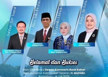 Dewan Komisaris Baru Bank Kalsel Resmi Menjabat
