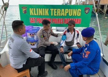 Sat Polairud Hadir dengan Klinik Terapung Gratis