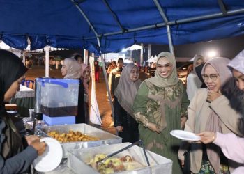 Ketua TP PKK Tanah Bumbu Tinjau Stand UMKM di Gerakan Aksi Serentak