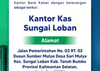 Bank Kalsel Buka Kantor Kas Baru di Sungai Loban
