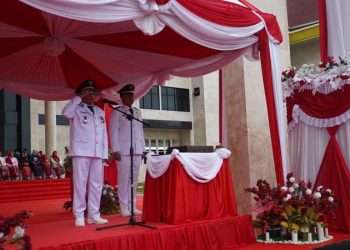 Bupati Kotabaru Pimpin Upacara Peringatan HUT ke-80 Kemerdekaan RI