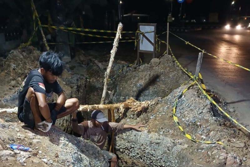 PDAM Tapin tuntas relokasi pipa demi proyek jalan nasional