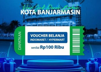 Meriahkan Harjad Kota Banjarmasin, Bank Kalsel Bagikan Voucher Rp100 Ribu