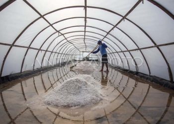 Tambak Garam Menggunakan Teknologi Tunnel Geomembrane
