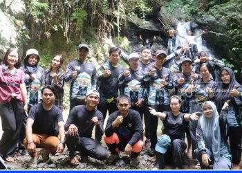 Disporapar Survei Wisata Baru Air Terjun Riam Paka