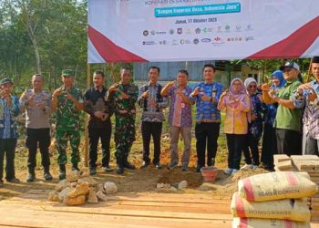 Desa Kambitin Raya Jadi Lokasi Peletakan Batu Pertama Koperasi Merah Putih