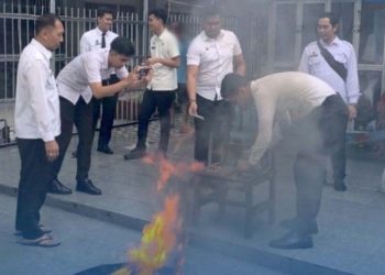 Lapas Amuntai Kalsel musnahkan barang terlarang hasil razia insidentil