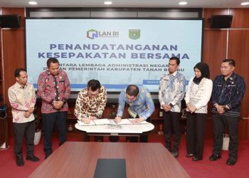 Pemkab Tanbu dan LAN Teken MOU