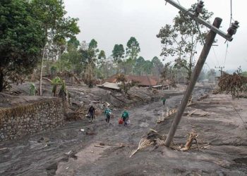 Kerusak Akibat Erupsi Gunung Semeru