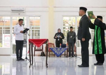Bupati Lantik Yudi Andrea Sebagai Sekda Banjar