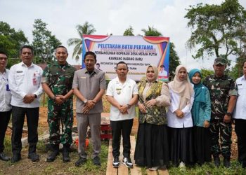 Pilot Projek Peletakan Batu Pertama Pembangunan Gerai Koperasi Merah Putih