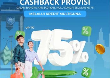 Bank Kalsel Hadirkan Promo Spesial Hari Jadi HSS ke-75: Cashback Kredit Multiguna hingga 75%