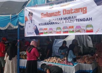 Jelang Nataru Oprasi Pasar Murah Dilaksanakan Kelurahan Kotabaru Tengah