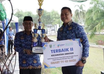 Kecamatan Awayan Raih Terbaik II Implementasi KTR Tingkat Kabupaten Balangan