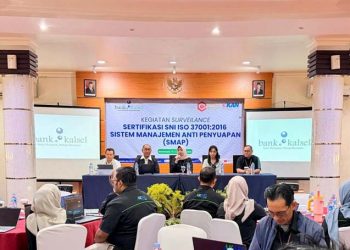 Bank Kalsel Perkuat Budaya Anti Penyuapan Melalui Surveillance Sertifikasi SNI ISO 37001:2016