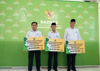 Baznas Salurkan Bantuan untuk Beasiswa dan Bencana Alam