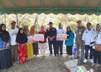 Pemkab Kotabaru Tinjau Lokasi Kebakaran Desa Berangas