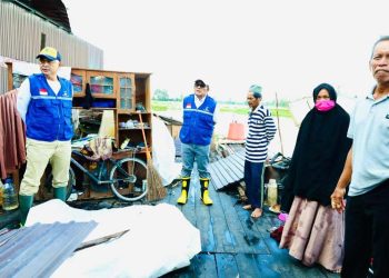 Pemkab HSU Respon Cepat Terjadi Bencana Angin Puting Beliung