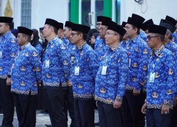 G:\2026\Januari\22 Januari 2026\5\Hal 5\ASN Pemko Banjarmasin saat apel rutin.jpg