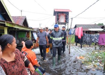 Bupati Tala Tinjau Lokasi Banjir