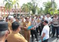 Polres HSU Kawal Unjuk Rasa Damai