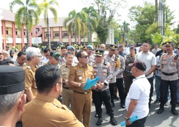 Polres HSU Kawal Unjuk Rasa Damai