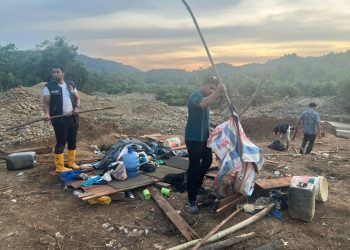 Polres Tala Amankan Lokasi Tambang Emas Ilegal