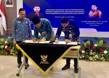 Pemkab Kotabaru Lakukan Penadatangan Bersama Ombudsman RI