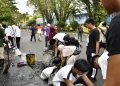 Drainase di Kompleks Pelajar Mulawarman Dibersihkan