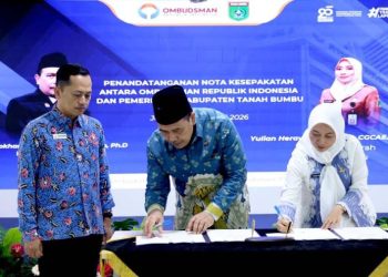 Pemkab Tanbu Teken MOU Dengan Ombudsman RI