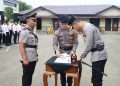 Kapolres Wahyu Pimpin Sertijab Sejumlah PJU