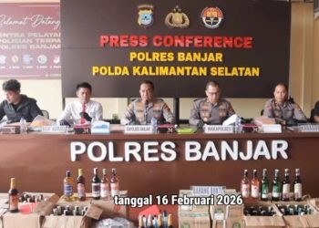 Polres Banjar Aman Puluhan Tersangka Narkoba