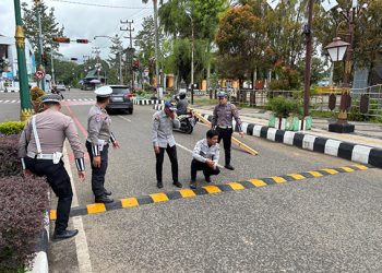 Cegah Bali, Polisi Pasang Speed Bump