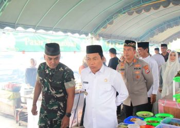 Taman Sanggam Jadi Pusat Ekonomi Ramadan, Polres Balangan Siap Kawal Keamanan