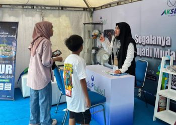 Bank Kalsel Bagi Voucher Rp100 ribu di Pasar Wadai