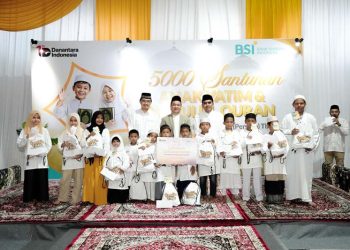 BSI Berbagi: 5.000 Anak Yatim Terima Santunan Serentak