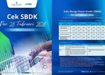 Bank Kalsel rilis bunga kredit terbaru per Februari 2026
